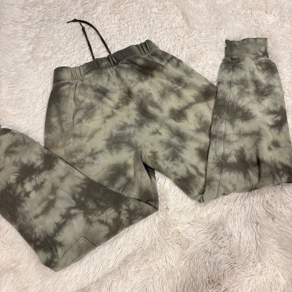 PINK victoria secret Green tie-dye woman’s Jogger sweat pants size small - Picture 10 of 11